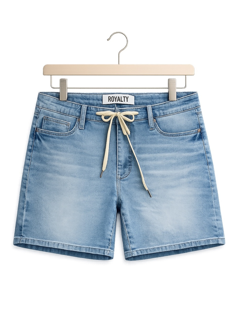 Royalty for Me Size 14W Tummy Control Stretch Denim Shorts NWT - Picture 3 of 13